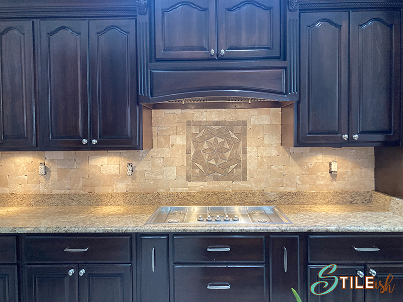backsplash travertine