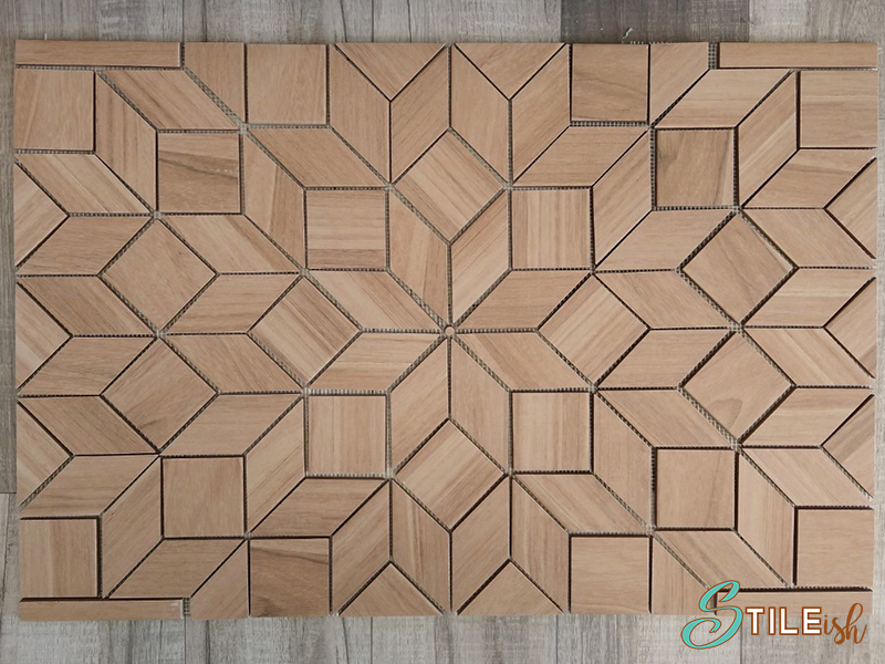 Bloom rectangular tile medallion