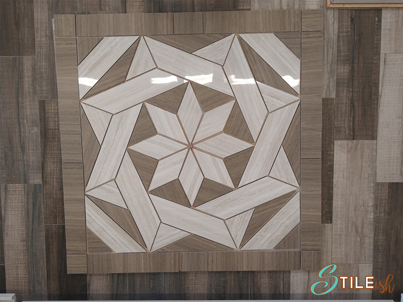 tile medallion marble look